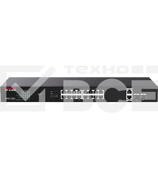 Коммутатор IP-COM 18PORT 1000M 2SFP G1120P-16-150W