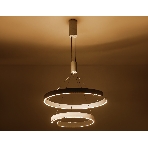 Подвесной светодиодный светильник Ambrella light FL5884/2 WH белый 45W 3000K/4200K/6400K D600/400*1200 (без ПДУ), фото3
