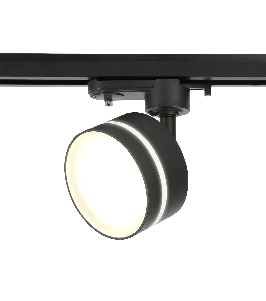 Трековый светильник Ambrella light GL5385 BK/FR черный/белый матовый GX53 max 12W