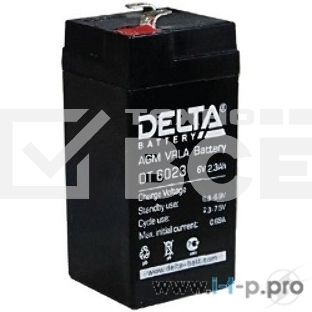 Батарея Delta DT 6023(2,3 А\ч, 6В) свинцово- кислотный аккумулятор