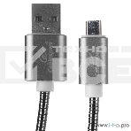 Кабель USB 2.0 Cablexpert CC-G-mUSB02Gy-1.8M, AM/microB, серия Gold, длина 1.8м, титан, блистер, фото3
