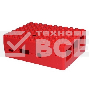 Корпус RA183 red для микрокомпьютера Raspberry Pi 3 ACD Red ABS Plastic Building Block case for Raspberry Pi 3