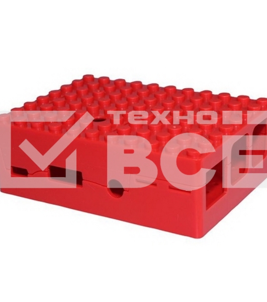 Корпус RA183 red для микрокомпьютера Raspberry Pi 3 ACD Red ABS Plastic Building Block case for Raspberry Pi 3
