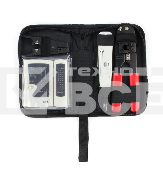 Монтажный инcтрумент Gembird TK-NCT-01 Набор инструментов для работы с локальной сетью (4 предмета) набор