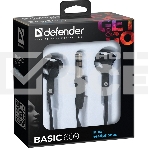 Наушники Defender вставки Basic 609 черный/белый, фото12