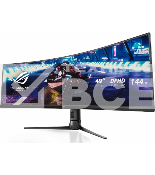 Монитор 49' ASUS ROG Strix XG49VQ VA 3840x1080, 144 Гц, 4 мс, 32:9, 450 кд/м2, 2xHDMI, 1хDP, изогнутый, черный