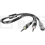 Гарнитура GAMING CUJO BLACK/RED 64505 Defender, фото3
