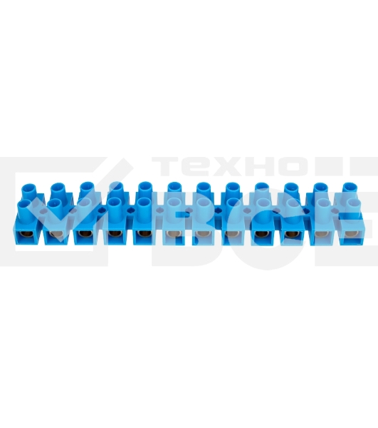 Клеммная винтовая колодка KВ-35 10-35, ток 80 A, полиэтилен синий Rexant (10 шт./уп.)