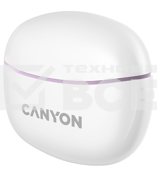 Наушники Canyon TWS-5 Bluetooth headset, with microphone Purple