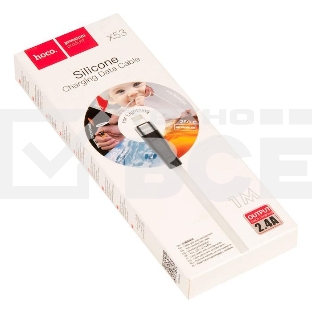 Кабель USB HOCO X53 Angel для Lightning, 2.4А, длина 1.0м, белый