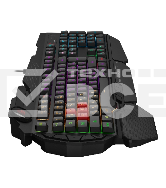 Клавиатура A4Tech Bloody B310N черный USB Multimedia for gamer LED (подставка для запястий) (B310N)