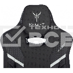 Кресло игровое Knight Thunder 5X черный эко.кожа крестов. металл, фото3