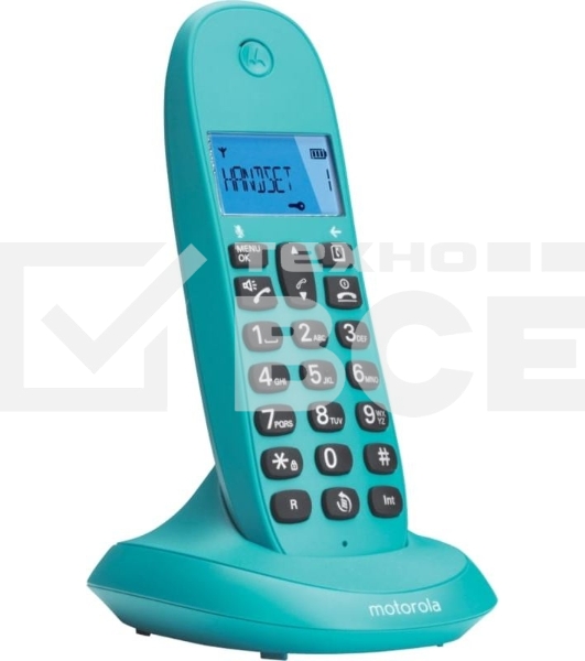 Радиотелефон Dect Motorola C1001LB+ бирюзовый