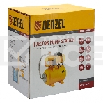 Насосная станция Denzel PSD800C эжекторная 800Вт 2400л/ч ресивер 24л всасывание 20м, фото 1