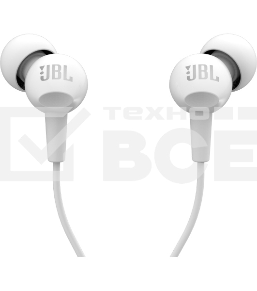 Наушники JBL C100SIU белый