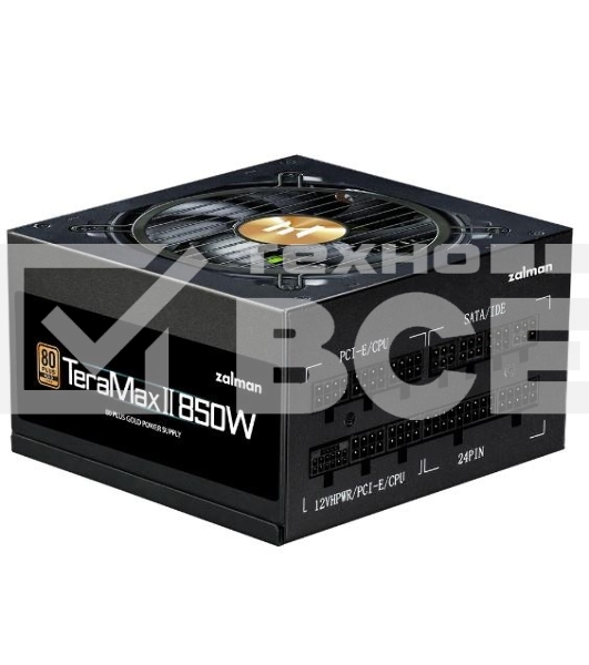 Блок питания Zalman TeraMax II ZM850-TMX2, 850Вт, 80 PLUS Gold, 120мм, модульный, черный