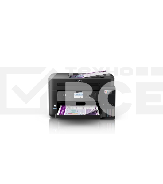 МФУ струйный Epson EcoTank L6270, A4, цветной, печ. до 33/15.5 стр/мин. (ч/б/цв.), 1200 x 4800 dpi (печ.), 1200x2400dpi (скан.), USB, RJ-45, Wi-Fi