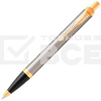 Ручка шариковая Parker IM Core K321 (CW1931670) Brushed Metal GT M син. черн. подар.кор., фото 1