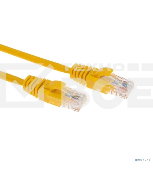 Патч-корд U/UTP REXANT категория 6, RJ45-RJ45, неэкранированный, 26AWG, LSZH, желтый, 3 м
