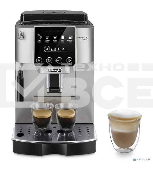 Кофемашина DeLonghi ECAM220.30.SB серебристо-черный, исп. кофе - зерновой/молотый, 1.8 л, 1450 Вт, 15 бар