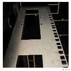 Шкаф серверный напольный 42U (600 1200) дверь перфорированная 2 шт., цвет черный, фото 1