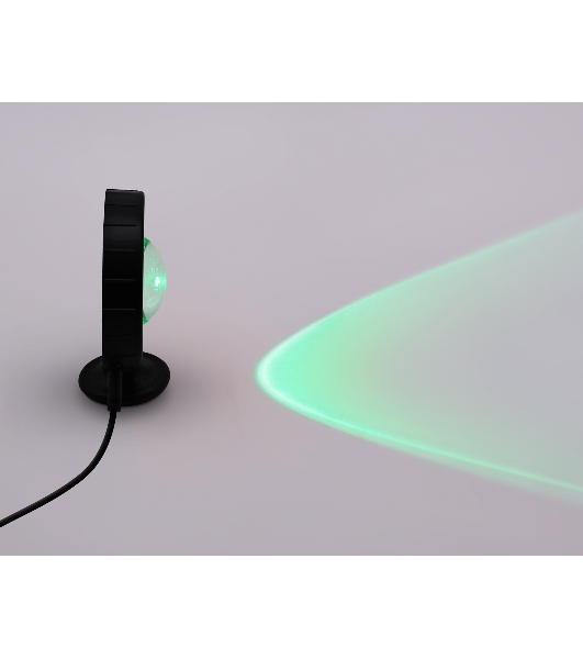 Атмосферная светодиодная настольная лампа Ambrella light DE8383 BK черный LED RGB 3W (ПДУ RGB)