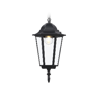 Светильник Ambrella light ST2029 BK/CL черный/прозрачный IP54 E27 max 40W D150*780