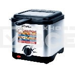 Фритюрница Centek CT-1430 сталь 900 Вт, АНТИПРИГАРНАЯ ЧАША, стальной корпус, ёмкость на 1,5 л масла, фото4