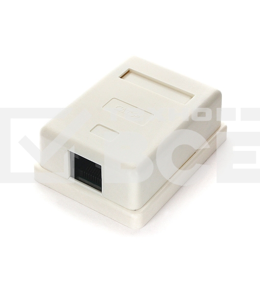 Розетка GEMBIRD NA212 RJ-45 кат.5e внешняя 1 порт, 110&Krone