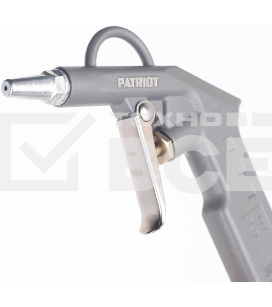 Пистолет продувочный PATRIOT GH 60A10бар 400л/мин длина сопла25мм быстросъем