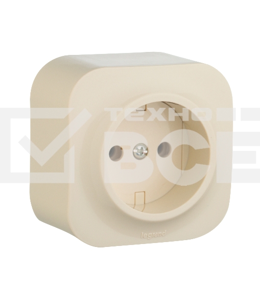 Розетка без заземления без шторок (Слоновая кость) Legrand 782240