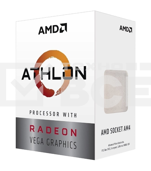Процессор AMD Athlon 300GE 2C/4T (3.4GHz,5MB,35W,AM4) tray, with Radeon Vega Graphics