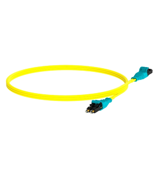 Патч-корд Panduit F92ELQ1Q1SNM003 2x9/125 OS1/OS2 LC push-pull-LC push-pull 3м LSZH желтый