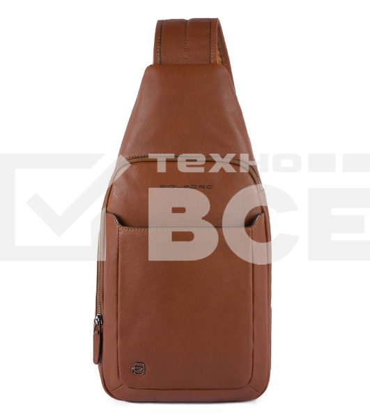 Рюкзак слинг Piquadro Black Square CA4827B3/CU коричневый натур.кожа