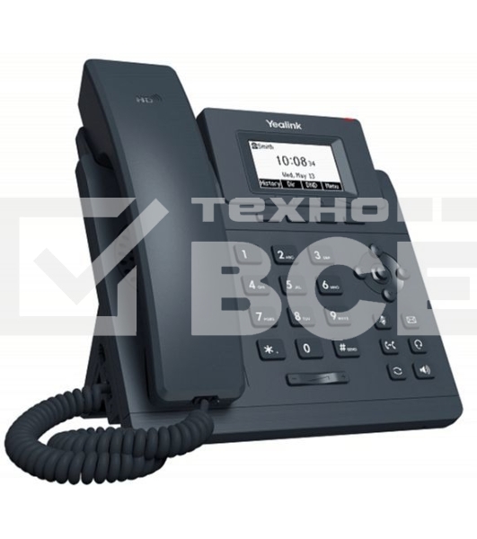 Телефон SIP Yealink SIP-T30P WITHOUT PSU черный