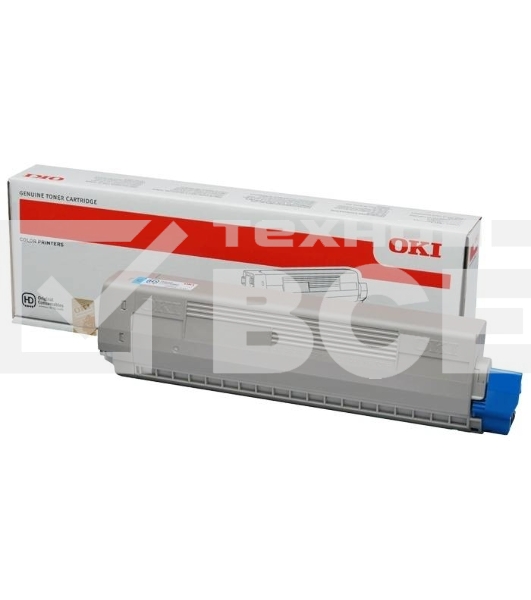 Картридж лазерный Oki C822 7.3К (голубой)
