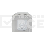 Выключатель одноклавишный Mini OG IP54, о/у, серый KRANZ, фото4