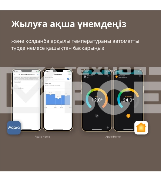 Термоголовка Aqara Smart Radiator Thermostat E1 (SRTS-A01) для радиат. резьбовой