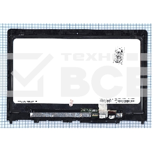 Модуль (матрица + тачскрин) для Lenovo Flex 4 14 черный с рамкой