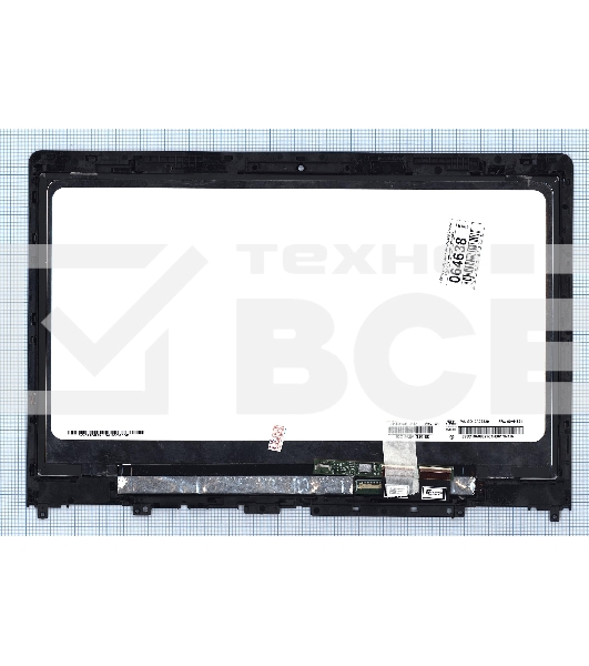 Модуль (матрица + тачскрин) для Lenovo Flex 4 14 черный с рамкой