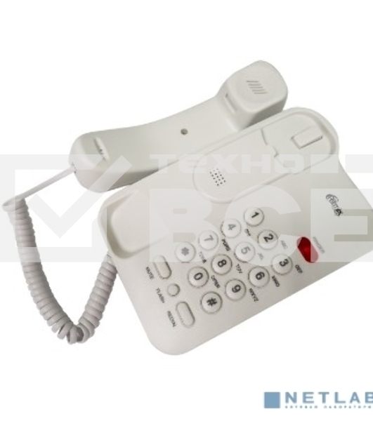 Телефон проводной Ritmix RT-311 белый