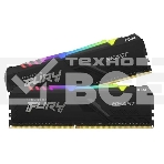 Оперативная память Kingston Fury Beast, DDR4, 32GB (2x16GB), 3200MHz, CL16, с радиатором, RGB, чёрный, фото4