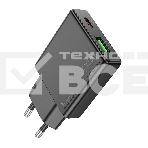 Зарядное устройство Hoco 20Вт, 3А, QC3.0/PD, 1хUSB, 1хType-C, N38, черный, коробка, фото2