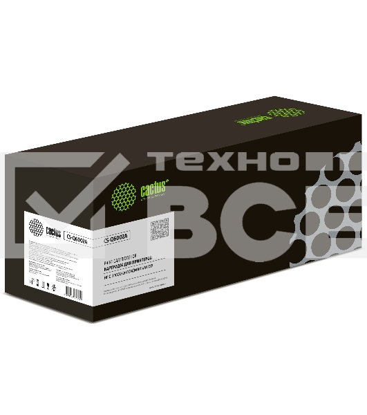 Картридж лазерный Cactus CS-Q6002A желтый (2000 стр.) для HP 1600/2600N/M1015/M1017