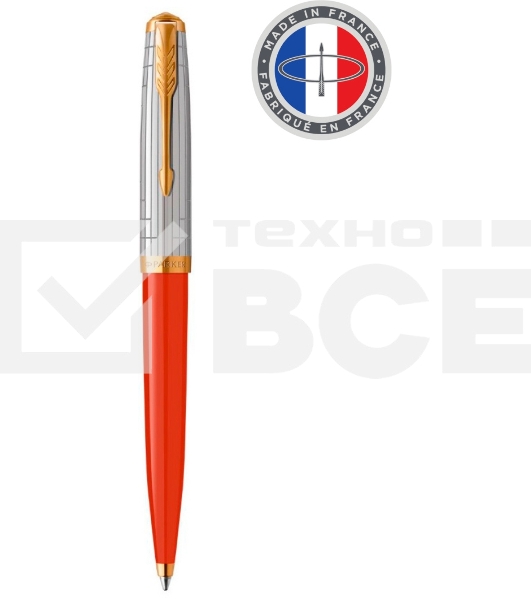 Ручка шариковая Parker 51 Premium (CW2169073) Red Rage GT M черн. черн. подар.кор.
