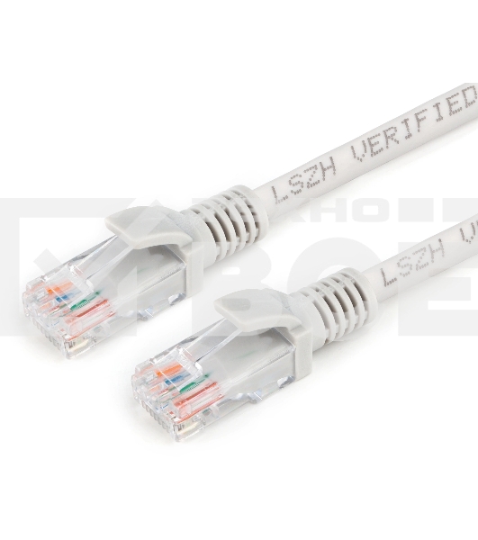 Патч-корд Premier PP31-1.5M-LSZH 1Гбит/с UTP 4 пары cat.5E CCA molded 1.5м серый RJ-45 (m)-RJ-45 (m)