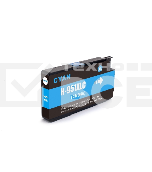 Струйный картридж NVPrint 951XL (NV-CN046AE) Cyan для HP OfficejetPro 251/276/8100/8615/8616/8600/8610/8620/8630/8640/8650/8660 (30 мл) cовместимый