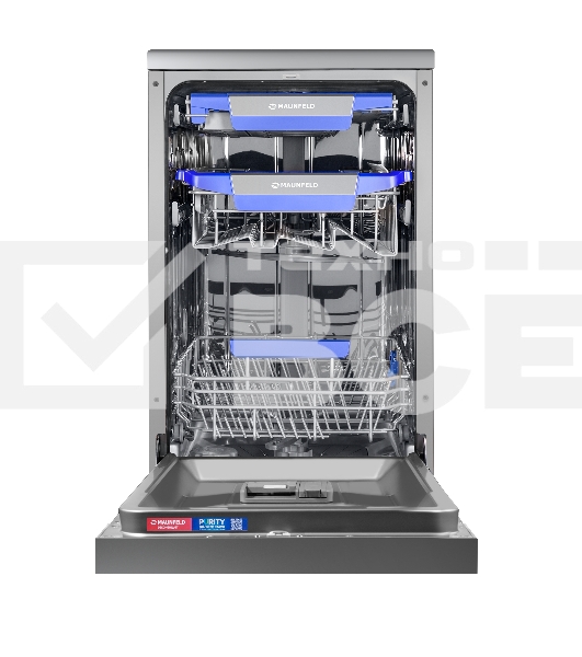 Посудомоечная машина Maunfeld MWF45331S Inverter 2100 Вт, нержавеющая сталь