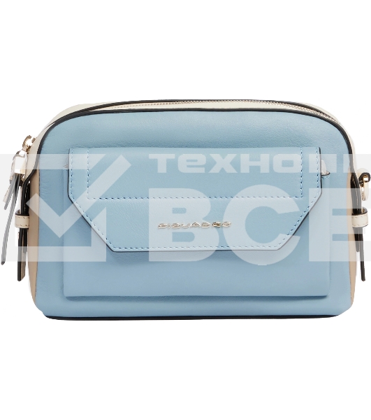Сумка женская Piquadro Circle BD6468W92/AZBE2 голубой/бежевый натур.кожа