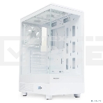 Компьютерный корпус HSPD F510, Panoramic Mid Tower, белый, TG, 0.5 SPCC, 3x120мм ARGB ATX, mATX, mITX 180/280/160мм 1x2.5', 1x3.5', 7xPCI 2xUSB-A 3.0 356x218x467мм, фото24